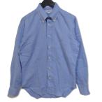 INDIVIDUALIZED SHIRTS インディビジュアライズド シャツ 長袖シャツ ボタンダウン SLIM FIT ブルー 青 15.5(M) メンズ  中古 27001771