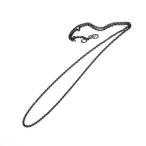 Yahoo! Yahoo!ショッピング(ヤフー ショッピング)良品 Velvet Lounge ヴェルヴェットラウンジ ネックレス チェーン 48cm ブラックコーティング シルバー 小豆 SV925  中古 28002883