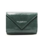 BALENCIAGA バレンシアガ 三つ折り財布 391446 DLQON 3045 PAPIER MINI WALLET ペーパーミニウォレット グリーン   28007097
