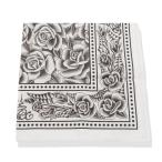  не использовался SOFTMACHINE soft машина бандана ROSE FILL BANDANA 20TH ANNIVERSARY 55×55cm rose рисунок белый 28009584