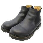 BIRKENSTOCK ビルケンシュトック 43 ショート サイドゴアブーツ スタロン STALON ヌバックレザー チェルシーブーツ 黒  35003099