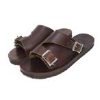 未使用 SEDONA SANDAL セドナサンダル レザー オーク ビルケンソール OAK クロムエクエル ブラウン 茶 US9 27cm  箱付サンダル 中古【中古】40006178