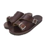 ショッピングエクエル 未使用 SEDONA SANDAL セドナサンダル レザー オーク ビルケンソール OAK クロムエクエル ブラウン 茶 US9 27cm  箱付サンダル 中古【中古】40006178