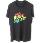 RUDE GALLERY ルードギャラリー 半袖Tシャツ MUSIC IS EVERYTHING プリント コットン 日本製 黒 3 メンズ  中古 43001551