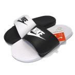 未使用 NIKE ナイキ BENASSI JDI MISMATCH 818736-011 ベナッシ ミスマッチ シャワーサンダル BLACK/WHITE 26cm  箱付サンダル  中古 45000056