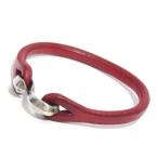 Yahoo! Yahoo!ショッピング(ヤフー ショッピング)THE FLAT HEAD フラットヘッド シングルループ レザー ブレスレット 赤 SV925 サドル 【中古】50005618
