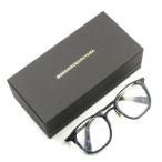 未使用 MASAHIROMARUYAMA マサヒロマルヤマ メガネフレーム MM-0057 スクエア コンビ 日本製 3 Marble blue/Black  50017933