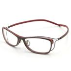 未使用 spec espace スペックエスパス メガネフレーム ES-7481 ウェリントン ヒンジレス 日本製 340 brown/red orange  61000651