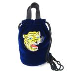  прекрасный товар HOUSTONhyu- камень вышивка другой . эффект сумка TIGER 6874 VELVETEEN EFFECT BAG draw -тактный кольцо сумка темно-синий 61005172