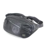 Yahoo! Yahoo!ショッピング(ヤフー ショッピング)PORTER ポーター ウエストバッグ ズーム ZOOM ショルダーバッグ 107-04896 止水ジップ ブラック 黒 レザー  バッグ 鞄  中古 65000007