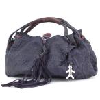 Yahoo! Yahoo!ショッピング(ヤフー ショッピング)美品 HENRY BEGUELIN エンリーベグリン ハンドバッグ 型押し レザー パープル 紫  バッグ 鞄  中古 65001160