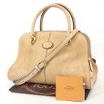 Yahoo! Yahoo!ショッピング(ヤフー ショッピング)TOD'S トッズ ハンドバッグ リアルパイソン レザー 蛇革 ショルダーバッグ ベージュ   65002656