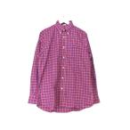 ショッピングINDIVIDUALIZED INDIVIDUALIZED SHIRTS チェック ボタンダウンシャツ 赤 未使用 インディビジュアライズドシャツ 14 1/2【中古】70001882