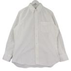 良品 INDIVIDUALIZED SHIRTS インディビジュアライズドシャツ 長袖ボタンダウンシャツ クラックフィット BD  ホワイト 白 15.5  中古 75000446