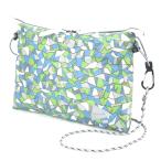 Yahoo! Yahoo!ショッピング(ヤフー ショッピング)and wander アンドワンダー サコッシュ Geometric Printed Sacoche ジオメトリックプリント ブルー 青  バッグ 鞄  中古 90000237