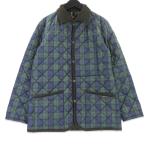 LAVENHAM Lavenham стеганная куртка проверка с хлопком пальто Англия производства зеленый 34 99000068