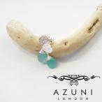 Yahoo! Yahoo!ショッピング(ヤフー ショッピング)AZUNI アズニ アクアカルセドニー付きシルバーピアス レディース 新品 未使用 通販 キャサリン妃 カラーストーン 天然石 海外 ブランド
