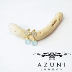 Yahoo! Yahoo!ショッピング(ヤフー ショッピング)AZUNI アズニ アクアカルセドニー付きピアス レディース 新品 未使用 通販 キャサリン妃 カラーストーン 天然石 ブルー 海外 ブランド