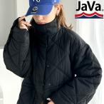《javaジャバ 別注》 送料無料 アウター コート レディース スタンドカラー キルティング 中綿 ダウン ジャケット ゆったり オーバーシルエット 体型カバー