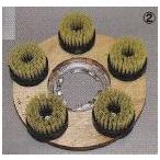 miyaki diamond щетка #80×5 шт +14 дюймовый щетка специальный из дерева накладка шт. ( plate имеется ) комплект [ для бизнеса diamond щетка комплект карбид качество щетка MIYAKI]