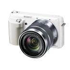 SONY ミラーレス一眼 NEX-F3 ズームレンズキット キットレンズ E 18-55mm F3.5-5.6 OSS付属 ホワイト NEX-F3K-