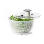 OXO オクソー サラダスピナー 野菜水切り器 小 丸型 2~3人分 一人暮らし 20.5×20.5×12cm 食器洗い乾燥機(低温設定)可