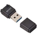 バッファロー BUFFALO USB3.0 microSD専用コンパクトカードリーダー ブラック BSCRM100U3BK