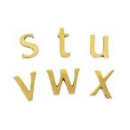  латунь письмо маленький знак Gold 45mm алфавит s t u v w x почтовая доставка кошка pohs 