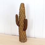 カクタスＭ woodencactus チークウッドサボテン サボテンオーナメント　木材