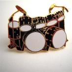 【閉店セール 50%off】ダブル・ベース・ドラム (ツー・バス ) 赤 黒 ミニピン Double Bass Drum Set Mini Pin