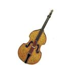 ¥³¥ó¥È¥é¥Ð¥¹ ¥¦¥Ã¥É¥Ù¡¼¥¹ ¥ß¥Ë¥Ô¥ó Bass Violin Mini Pin