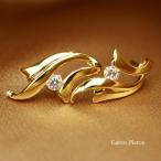 ピアス 18金 仕上 アレルギー対応 レディース 50代 40代 20代 30代 誕生日 母の日 プレゼント  女性  誕生日 結婚記念日 カレン