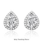 ピアス レディース 50代 小さめ 40代 18金 仕上 アレルギー対応 雫 誕生日 母の日 プレゼント  彼女 妻 誕生日 結婚記念日 キティ ティアドロップ