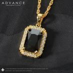 Yahoo! Yahoo!ショッピング(ヤフー ショッピング)ADVANCE アドバンス ゴールドチェーン ネックレス ストーントップ CZ ブラック （ARB-1101G-D） セール