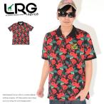 LRG エルアールジー ポロシャツ 半袖 総柄ローズ ゴールドエンブレム刺繍 (L0GAMSPXX) セール