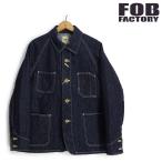 FOBファクトリー [F2410] ヘンプ デニム カバーオール HEMP DENIM COVERALL 日本製