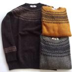NOR'EASTERLY ノアイースタリー/ L/S CREW 2TONE / 2トーンノルディックセーター /スコットランド