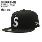 新品 シュプリーム SUPREME 24SS Gold Cross S Logo New Era ニューエラ キャップ 2024SS ストリート スケート スケーター 250000543031 ヘッドウェア