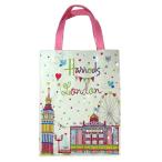 【送料無料】HARRODS ハロッズ 正規品 トートバッグ バック Ｍサイズ ショッピングバッグ