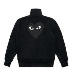 プレイ コム デ ギャルソン PLAY COMME des GARCONS バック黒ハート ジップアップ ブラック/ AX-T256-051