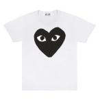 ショッピングGARCONS プレイ コム デ ギャルソン Tシャツ PLAY COMME des GARCONS　黒ビッグハート 白