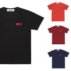 ショッピングコムデギャルソン プレイ コム デ ギャルソン Tシャツ PLAY COMME des GARCONS ダブルハート  ブラック/ネイビー/バーガンディー/レッド　AZ-T226-051