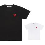 ショッピングギャルソン プレイ コム デ ギャルソン Tシャツ PLAY COMME des GARCONS 赤ハート ホワイト/ブラック AZ-T108-051