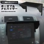 ポータブル ナビ用 日よけ サンバイザー ナビバイザー モニターバイザー ガードモニター用 日除け 両面テープ 粘着式 粘着 ナビ ...