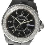 【CHANEL】シャネル J12 クロセラ H0685 アフター2重ダイヤベゼル 38mm 自動巻き ...