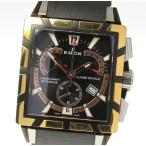 【EDOX】エドックス クラスロイヤル 01504 クロノグラフ QZ ラバーベルト メンズ★箱・保