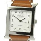 ☆美品☆箱保【HERMES】エルメス Hウォッチ HH2.510 革ベルト 自動巻き メンズ【205 ...