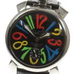 保付【GaGa MILANO】ガガミラノ マヌアーレ48MM 5010.02 手巻き メンズ【ev15】