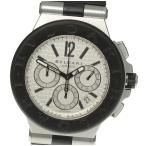 【BVLGARI】ブルガリ ディアゴノ DG42SVCH クロノグラフ 自動巻き ラバーベルト メンズ