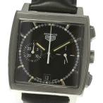 ☆良品【HEUER】ホイヤー モナコ クロノグラフ CS2110 革ベルト 自動巻き メンズ【2054】【ev10】